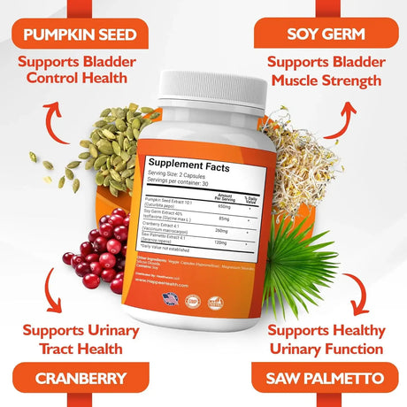 HAPPEE - Happee Bladder Control Supplement 60 Capsulas - The Red Vitamin MX - Suplementos Alimenticios - {{ shop.shopifyCountryName }}