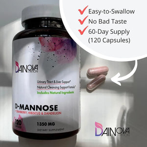 DAINOVA - DAINOVA D Mannose 1300Mg. with Cranberry 120 Capsulas - The Red Vitamin MX - Suplementos Alimenticios - {{ shop.shopifyCountryName }}