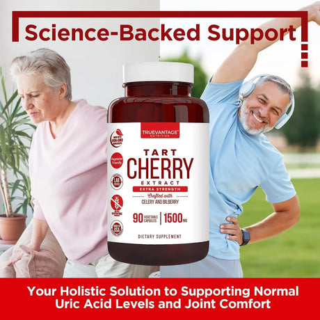 TRUEVANTAGE NUTRITION - Truevantage Nutrition Tart Cherry Extract 90 Capsulas - The Red Vitamin MX - Suplementos Alimenticios - {{ shop.shopifyCountryName }}