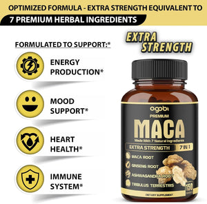 AGOBI - Agobi 7in1 Premium Maca Root 150 Capsulas - The Red Vitamin MX - Suplementos Alimenticios - {{ shop.shopifyCountryName }}