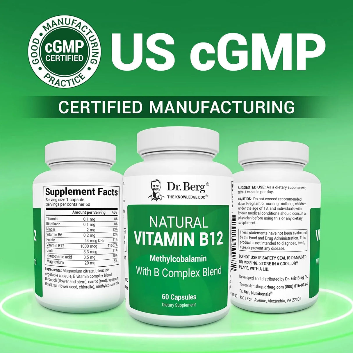 DR. BERG - Dr. Berg Natural Vitamin B12 60 Capsulas - The Red Vitamin MX - Suplementos Alimenticios - {{ shop.shopifyCountryName }}