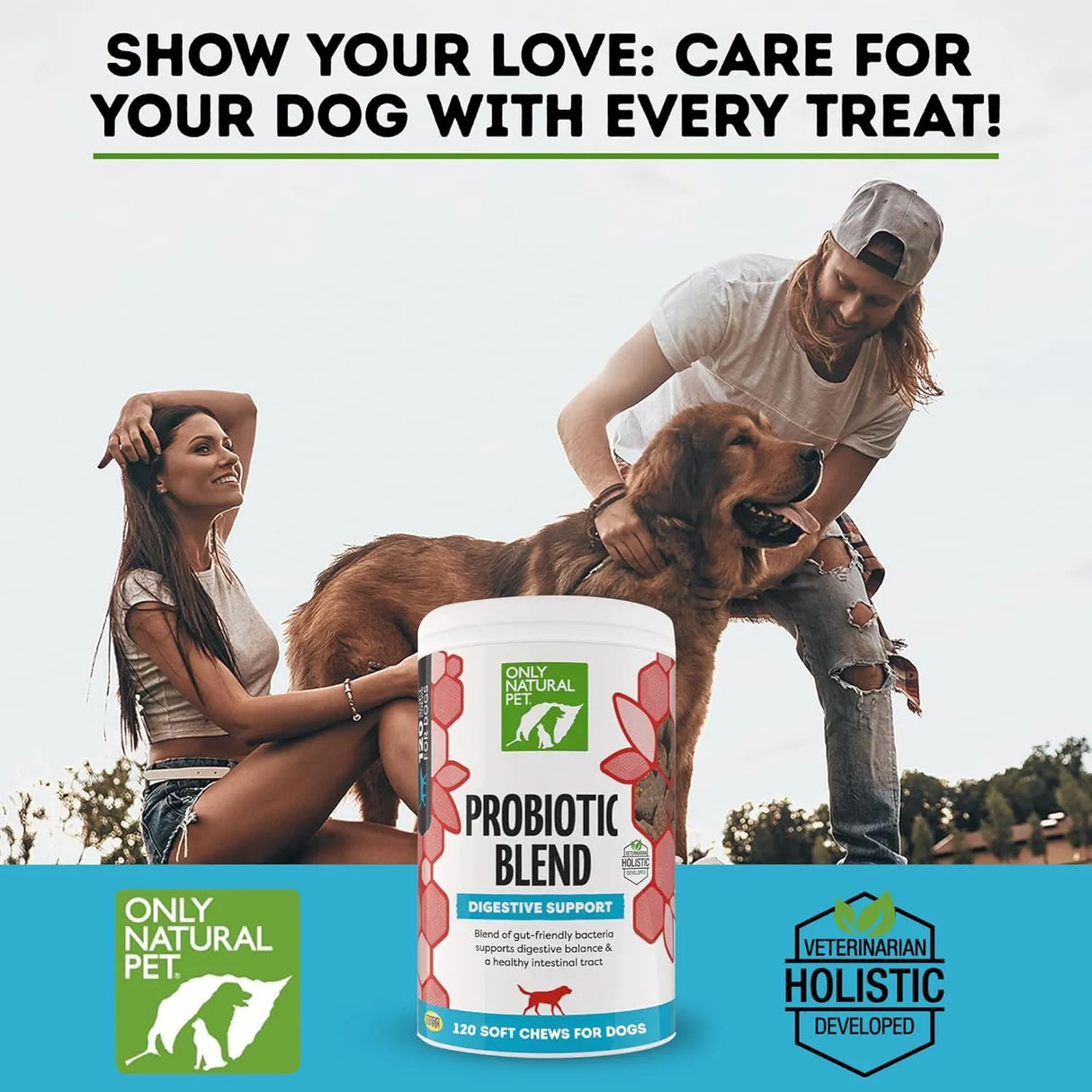 ONLY NATURAL PET - Only Natural Pet Probiotic Dog and Cat 120 Masticables - The Red Vitamin MX - Probióticos Para Perros - {{ shop.shopifyCountryName }}
