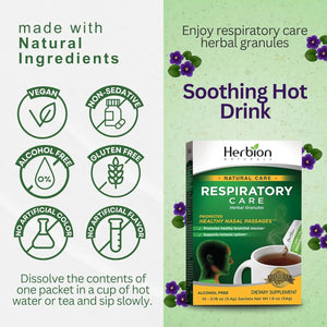 HERBION - Herbion Naturals Respiratory Care Herbal Granules 10 Paquetes - The Red Vitamin MX - Suplementos Alimenticios - {{ shop.shopifyCountryName }}