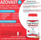 Doggy Naturals Azovast Plus Kidney Health Supplement for Dogs & Cats 120 Capsulas 2 Pack