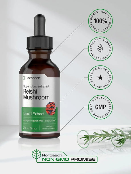 HORBAACH - Horbaach Reishi Mushroom Extract Tincture 2 Fl.Oz. - The Red Vitamin MX - Suplementos Alimenticios - {{ shop.shopifyCountryName }}