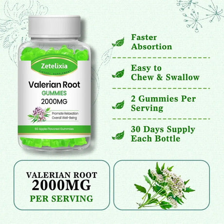 ZETELIXIA - Zetelixia Organic Valerian Root Gummies 60 Gomitas - The Red Vitamin MX - Suplementos Alimenticios - {{ shop.shopifyCountryName }}