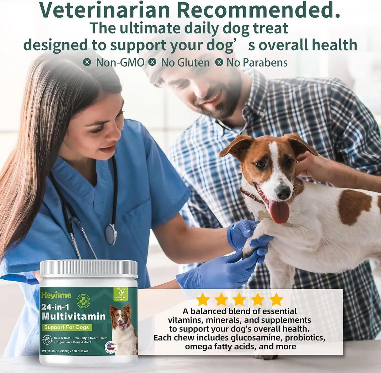 HEYISME - HEYISME Dog Multivitamin 120 Masticables - The Red Vitamin MX - Multivitamínicos Para Perros - {{ shop.shopifyCountryName }}