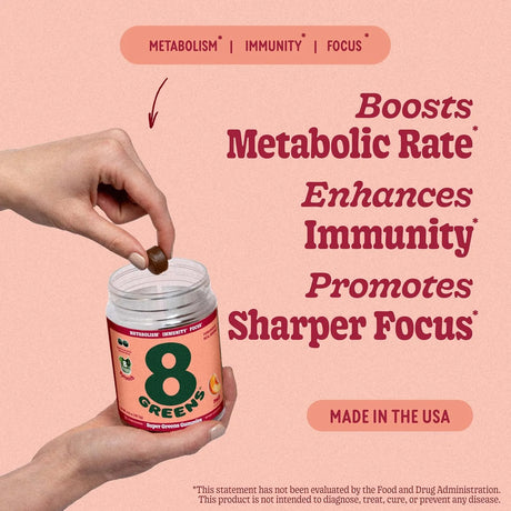 8GREENS - 8Greens Supergreens Gummies Peach Flavor 50 Gomitas - The Red Vitamin MX - Suplementos Alimenticios - {{ shop.shopifyCountryName }}