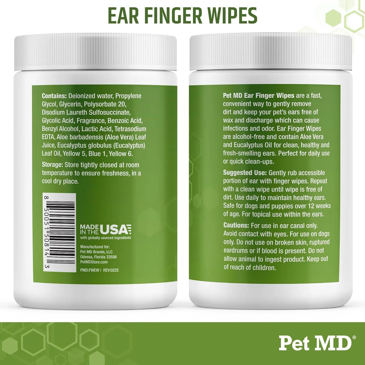 PET MD - Pet MD Ear Finger Wipes for Dogs 50 Toallitas - The Red Vitamin MX - Cuidado Del Oído De Perros - {{ shop.shopifyCountryName }}