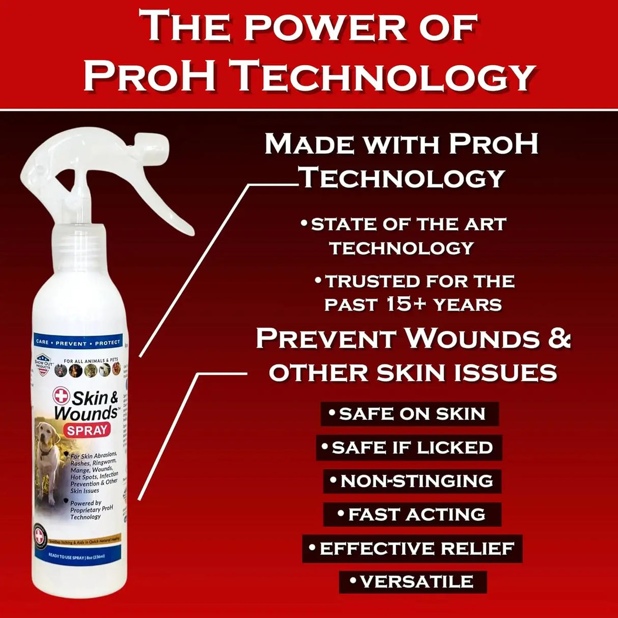 SHOW OUT - Show Out Skin & Wounds Spray for Dogs & Cat 8 Fl.Oz. - The Red Vitamin MX - Remedios Para La Picazón De Perros - {{ shop.shopifyCountryName }}