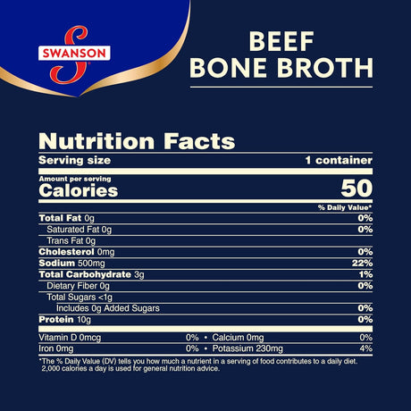 Swanson Sipping Beef Bone Broth 305Gr. 8 Pack