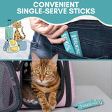 ALBERT & MIA Calming Sticks Lickable Calming Cat Treats 20 Pack