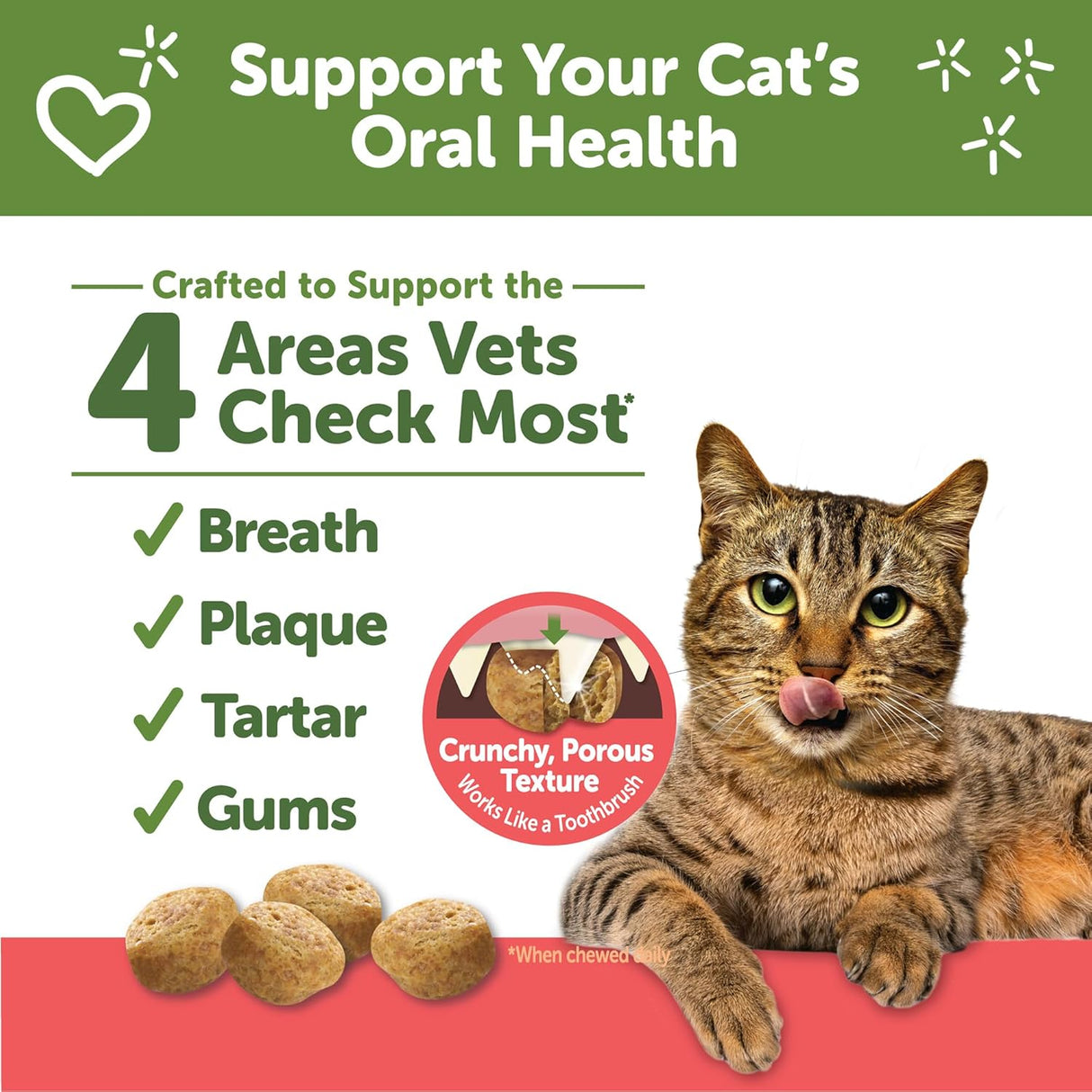 WHIMZEES Wellness Cat Dental Treats Natural Chews Chicken and Salmon Flavor 127Gr.