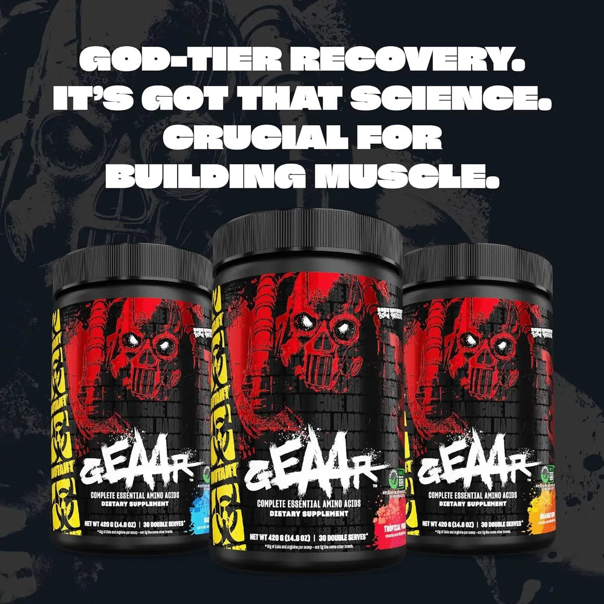 MUTANT - Mutant GEAAR EAA Powder + Arginine 30 Servicios Fruit Punch 420Gr. - The Red Vitamin MX - Suplementos Alimenticios - {{ shop.shopifyCountryName }}