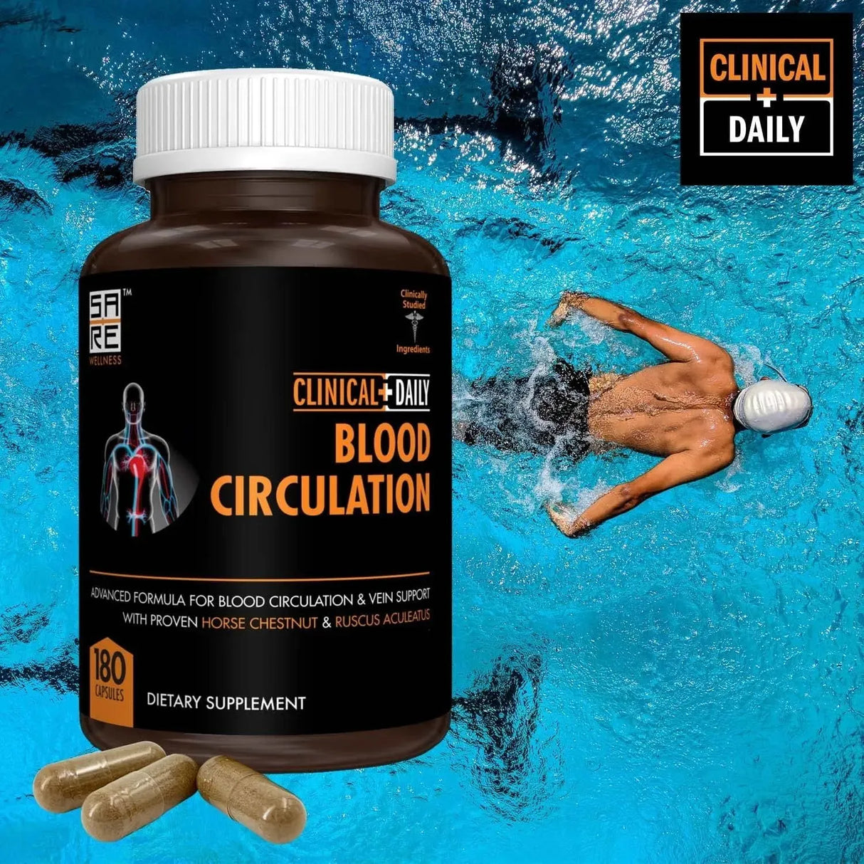 CLINICAL DAILY - Clinical Daily Blood Circulation 180 Capsulas - The Red Vitamin MX - Suplementos Alimenticios - {{ shop.shopifyCountryName }}
