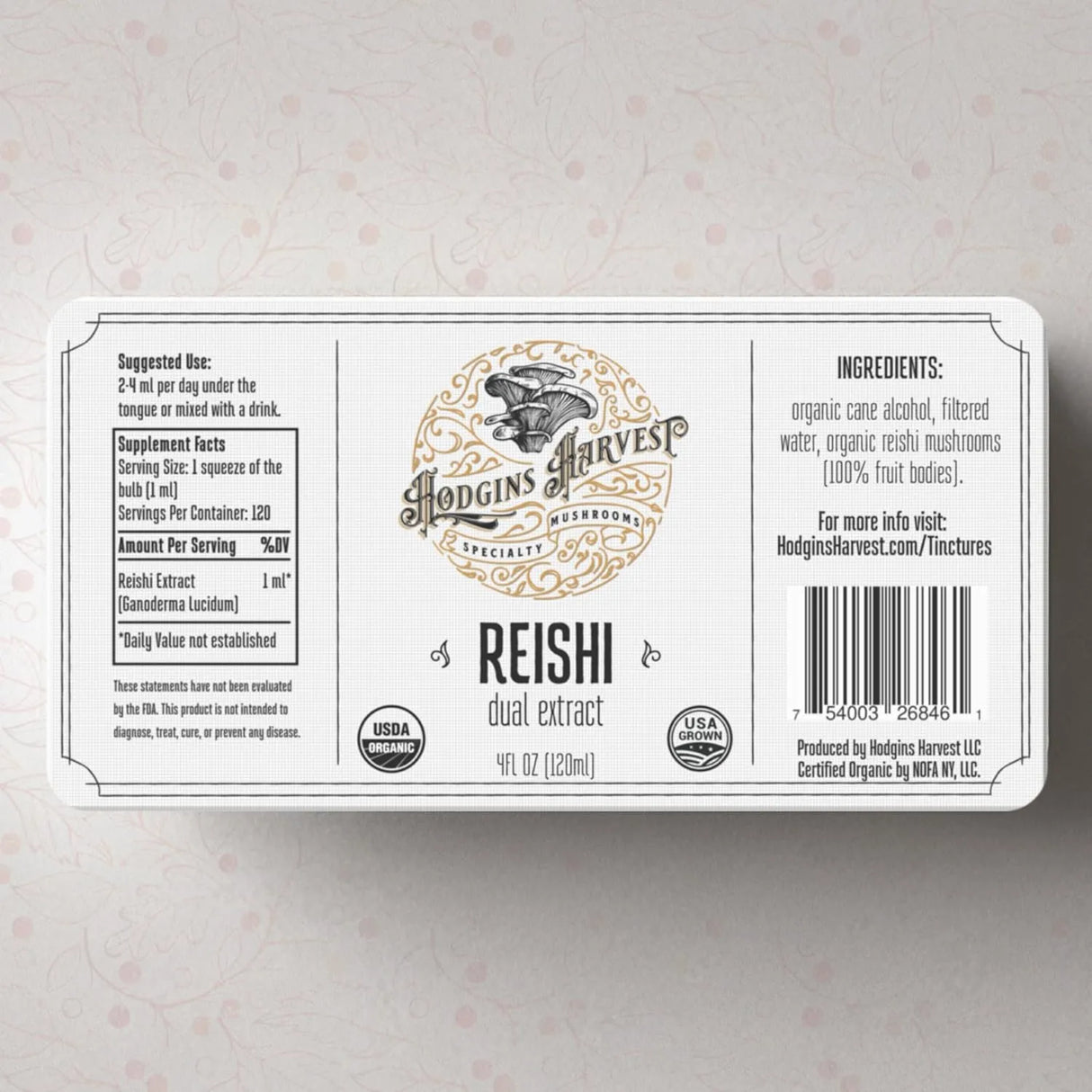 HODGINS HARVEST - Hodgins Harvest Organic Reishi Tincture 4 Fl.Oz. - The Red Vitamin MX - Suplementos Alimenticios - {{ shop.shopifyCountryName }}