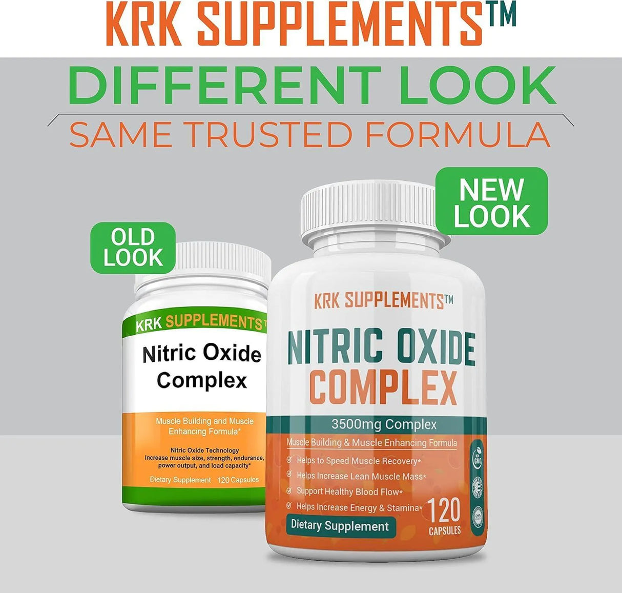 KRK SUPPLEMENTS - KRK SUPPLEMENTS Nitric Oxide Complex 3500Mg. 120 Capsulas 2 Pack - The Red Vitamin MX - Suplementos Alimenticios - {{ shop.shopifyCountryName }}