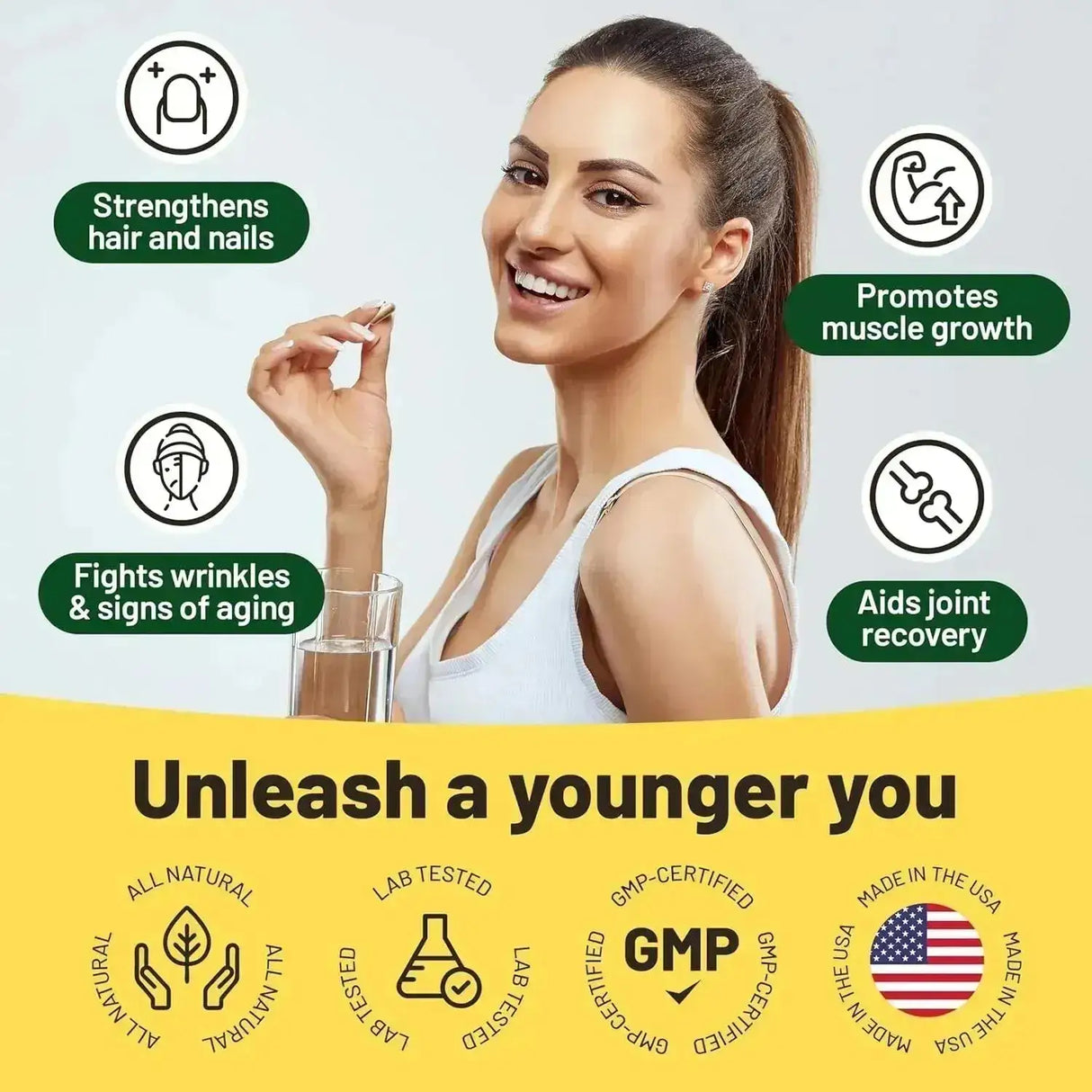VEGAN VITALITY - Vegan Vitality Vegan Collagen 60 Capsulas - The Red Vitamin MX - Suplementos Alimenticios - {{ shop.shopifyCountryName }}