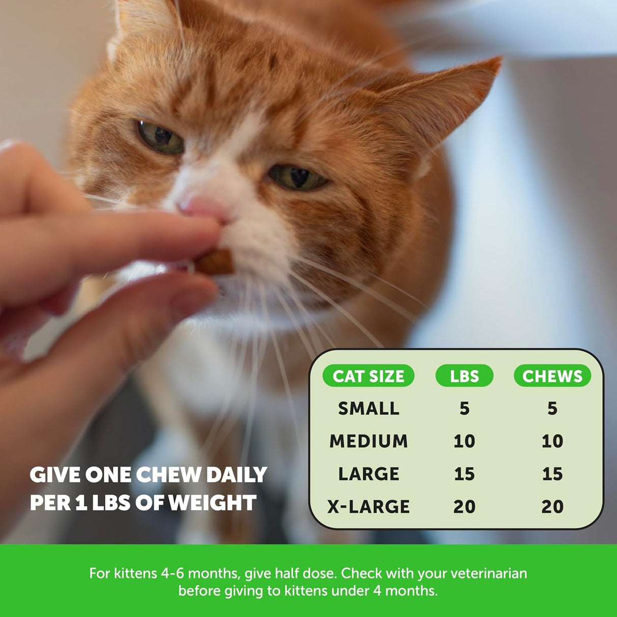 Pet Honesty Cat Hairball Support Crunchy & Creamy Chews 30 Masticables