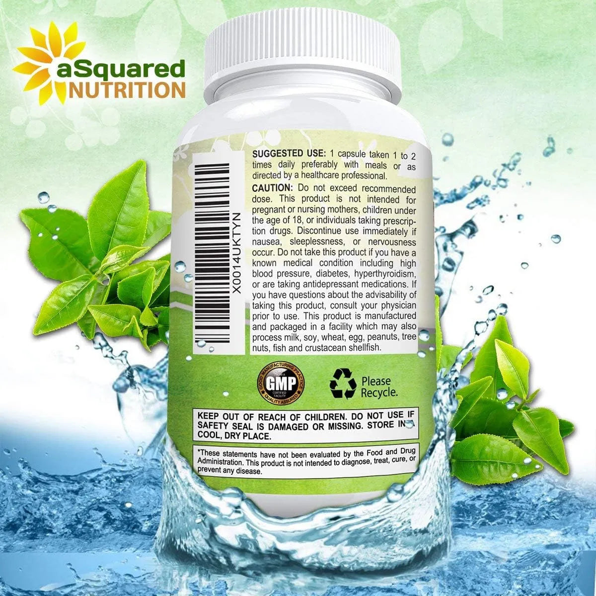 ASQUARED NUTRITION - aSquared Nutrition Green Tea Extract with EGCG 500Mg. 180 Capsulas - The Red Vitamin MX - Suplementos Alimenticios - {{ shop.shopifyCountryName }}