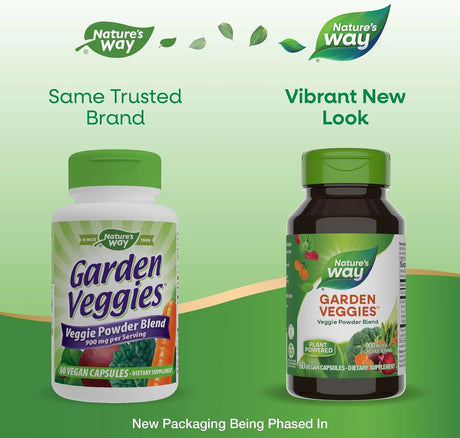 NATURE'S WAY - Nature's Way Garden Veggies Veggie Powder Blend 900Mg. 60 Capsulas - The Red Vitamin MX - Suplementos Alimenticios - {{ shop.shopifyCountryName }}