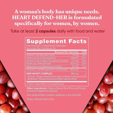 EU NATURAL - Eu Natural Heart Defend-Her Womens 60 Capsulas - The Red Vitamin MX - Suplementos Alimenticios - {{ shop.shopifyCountryName }}