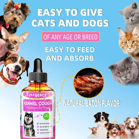 FUZZYCARE - Fuzzycare Dog Cough Treatment 60Ml. - The Red Vitamin MX - Medicamentos Sin Receta Para Perros - {{ shop.shopifyCountryName }}