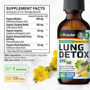 BIOKRAUTER - Bio Krauter Lung Detox Tincture 2 Fl.Oz. - The Red Vitamin MX - Suplementos Alimenticios - {{ shop.shopifyCountryName }}