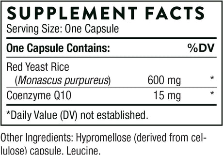 THORNE RESEARCH - THORNE Red Yeast Rice + CoQ10 120 Capsulas - The Red Vitamin MX - Suplementos Alimenticios - {{ shop.shopifyCountryName }}