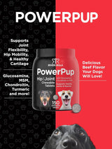 HORBAACH - Horbaach Power Pup Hip and Joint Supplement for Dogs 150 Tabletas Masticables - The Red Vitamin MX - Cuidado De Cadera Y Articulaciones Para Perros - {{ shop.shopifyCountryName }}