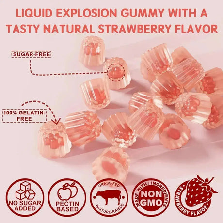 ENVYDEAL - EnvyDeal Sugar-Free Hydrolyzed Collagen Peptide Filled Gummies 60 Gomitas - The Red Vitamin MX - Suplementos Alimenticios - {{ shop.shopifyCountryName }}