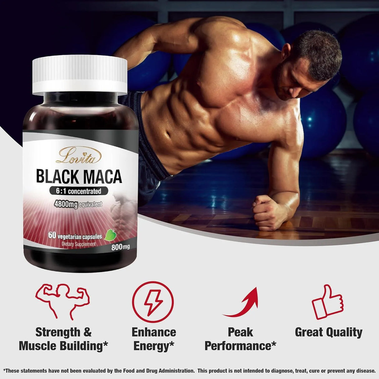 LOVITA - Lovita Black Maca Root 4800Mg. 60 Capsulas - The Red Vitamin MX - Suplementos Alimenticios - {{ shop.shopifyCountryName }}