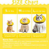 Seyezo Cat Cone Collar Soft Yellow Medium