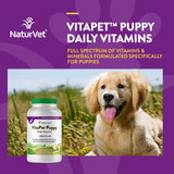 NATURVET - NaturVet VitaPet Puppy Daily Vitamins Plus Breath Aid for Puppies 60 Tabletas Masticables - The Red Vitamin MX - Multivitamínicos Para Perros - {{ shop.shopifyCountryName }}