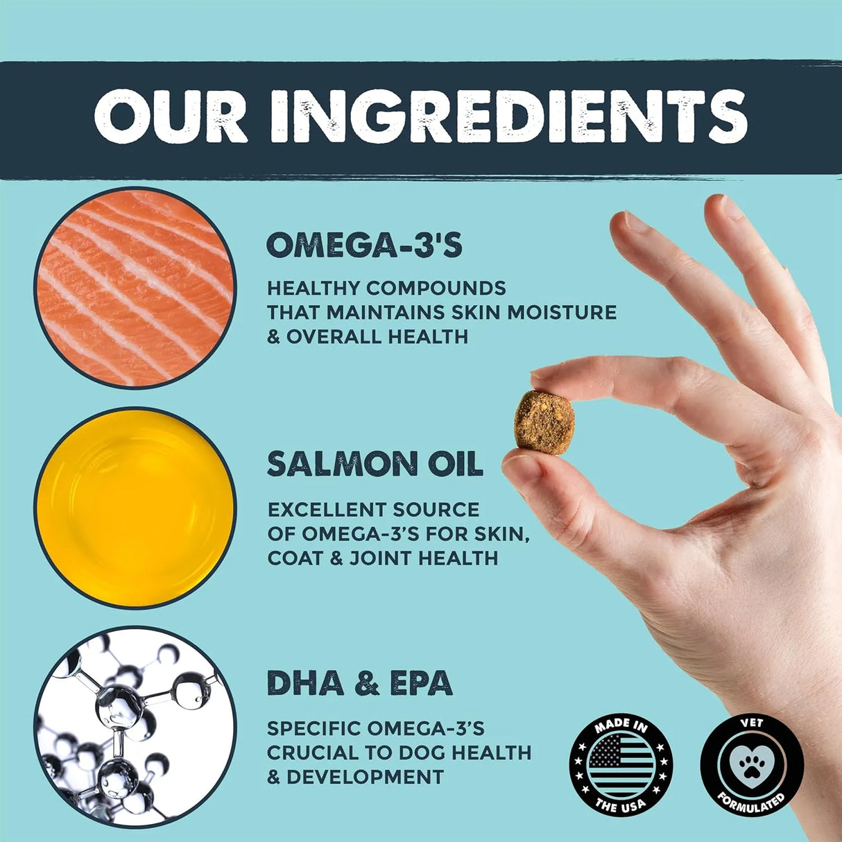 MIGHTY PAW - Mighty Paw Waggables Mighty Omega Bacon Flavor 120 Masticables - The Red Vitamin MX - Aceite De Pescado Para Perros - {{ shop.shopifyCountryName }}