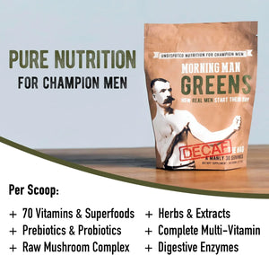 MORNING MAN - MORNING MAN Greens Powder Decaf 30 Servicios 360Gr. - The Red Vitamin MX - Suplementos Alimenticios - {{ shop.shopifyCountryName }}