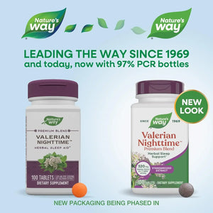 NATURE'S WAY - Nature's Way Valerian Nighttime 320Mg. 100 Tabletas - The Red Vitamin MX - Suplementos Alimenticios - {{ shop.shopifyCountryName }}