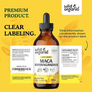 WILD & ORGANIC - Wild & Organic Maca Ashwagandha Drops 120Ml. - The Red Vitamin MX - Suplementos Alimenticios - {{ shop.shopifyCountryName }}