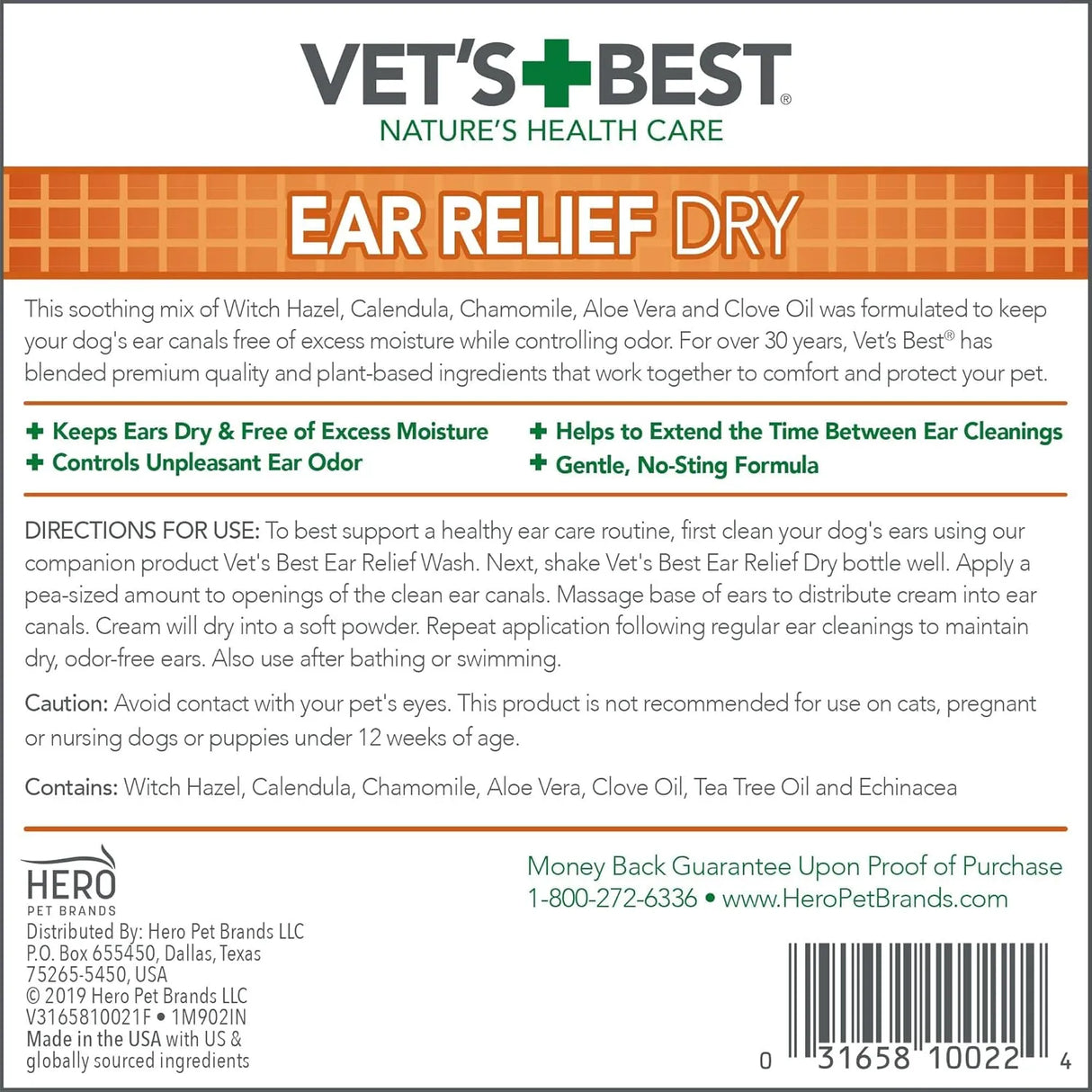 VET'S BEST - Vet's Best Dry Ear Relief for Dogs 4 Fl.Oz. - The Red Vitamin MX - Cuidado Del Oído De Perros - {{ shop.shopifyCountryName }}