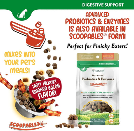 NATURVET - NaturVet Advanced Probiotics & Enzymes 240 Masticables - The Red Vitamin MX - Probióticos Para Perros - {{ shop.shopifyCountryName }}