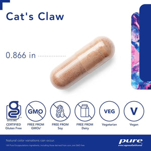 PURE ENCAPSULATIONS - Pure Encapsulations Cat's Claw 90 Capsulas - The Red Vitamin MX - Suplementos Alimenticios - {{ shop.shopifyCountryName }}