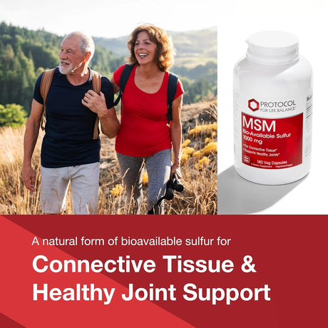 PROTOCOL FOR LIFE BALANCE - Protocol MSM Bioavailable Sulfur 1000Mg. 180 Capsulas - The Red Vitamin MX - Suplementos Alimenticios - {{ shop.shopifyCountryName }}