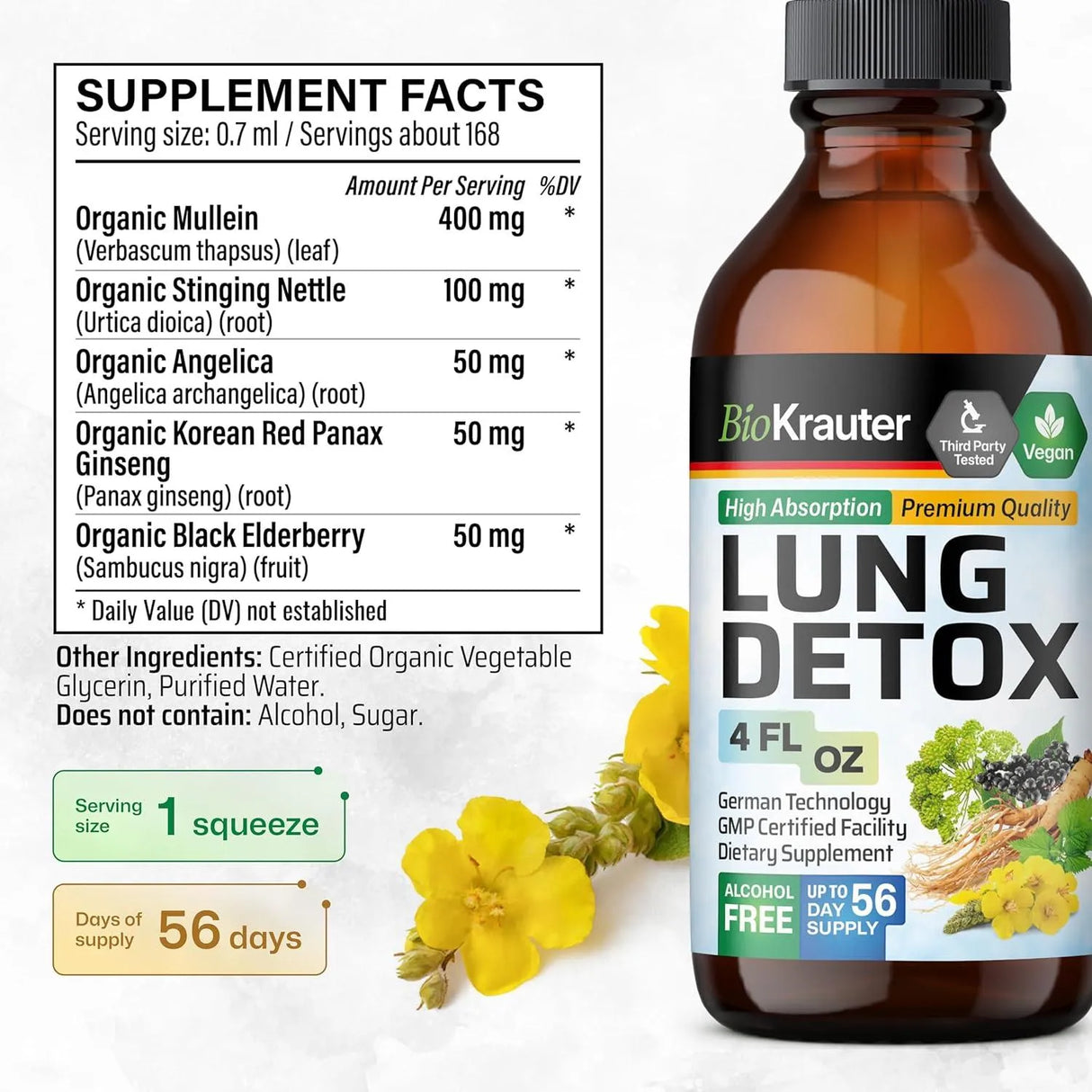 BIOKRAUTER - Bio Krauter Lung Detox Tincture 4 Fl.Oz. - The Red Vitamin MX - Suplementos Alimenticios - {{ shop.shopifyCountryName }}