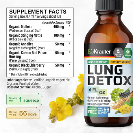 BIOKRAUTER - Bio Krauter Lung Detox Tincture 4 Fl.Oz. - The Red Vitamin MX - Suplementos Alimenticios - {{ shop.shopifyCountryName }}