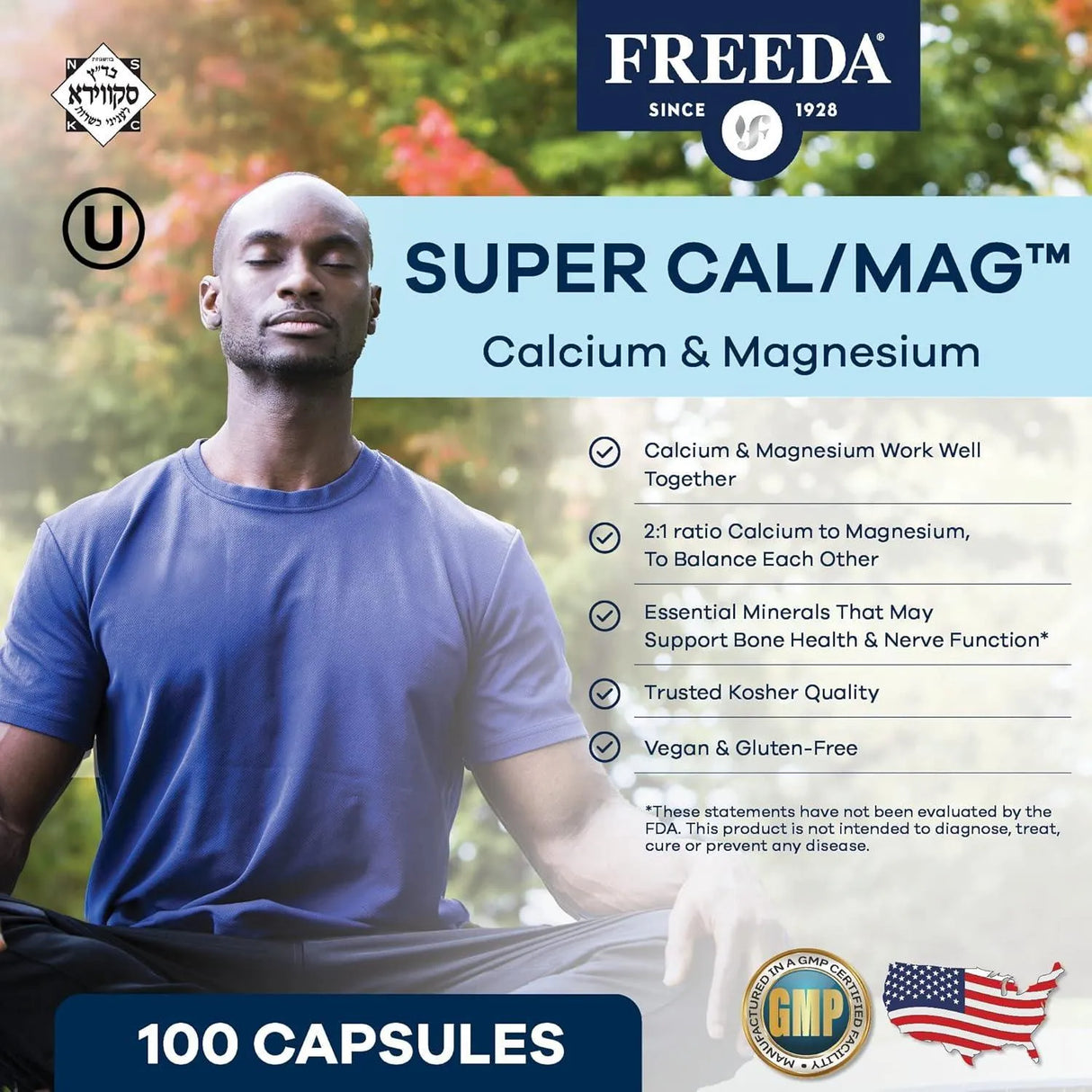 FREEDA - Freeda Super Cal/Mag Calcium Magnesium 100 Capsulas - The Red Vitamin MX - Suplementos Alimenticios - {{ shop.shopifyCountryName }}