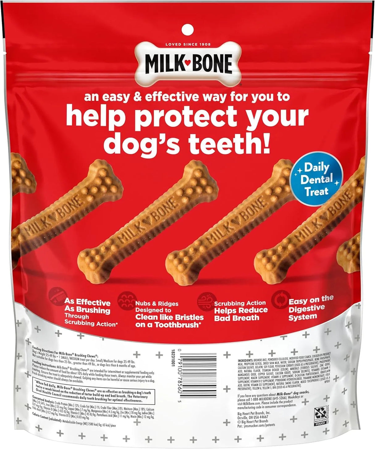 MILK BONE - Milk-Bone Original Brushing Chews Small/Medium 35 Piezas - The Red Vitamin MX - Cuidado Dental Para Perros - {{ shop.shopifyCountryName }}
