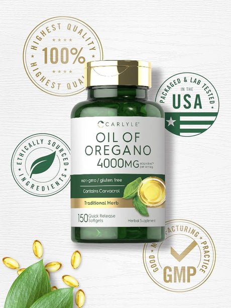 CARLYLE - Carlyle Oregano Oil 4000Mg. 150 Capsulas Blandas - The Red Vitamin MX - Suplementos Alimenticios - {{ shop.shopifyCountryName }}