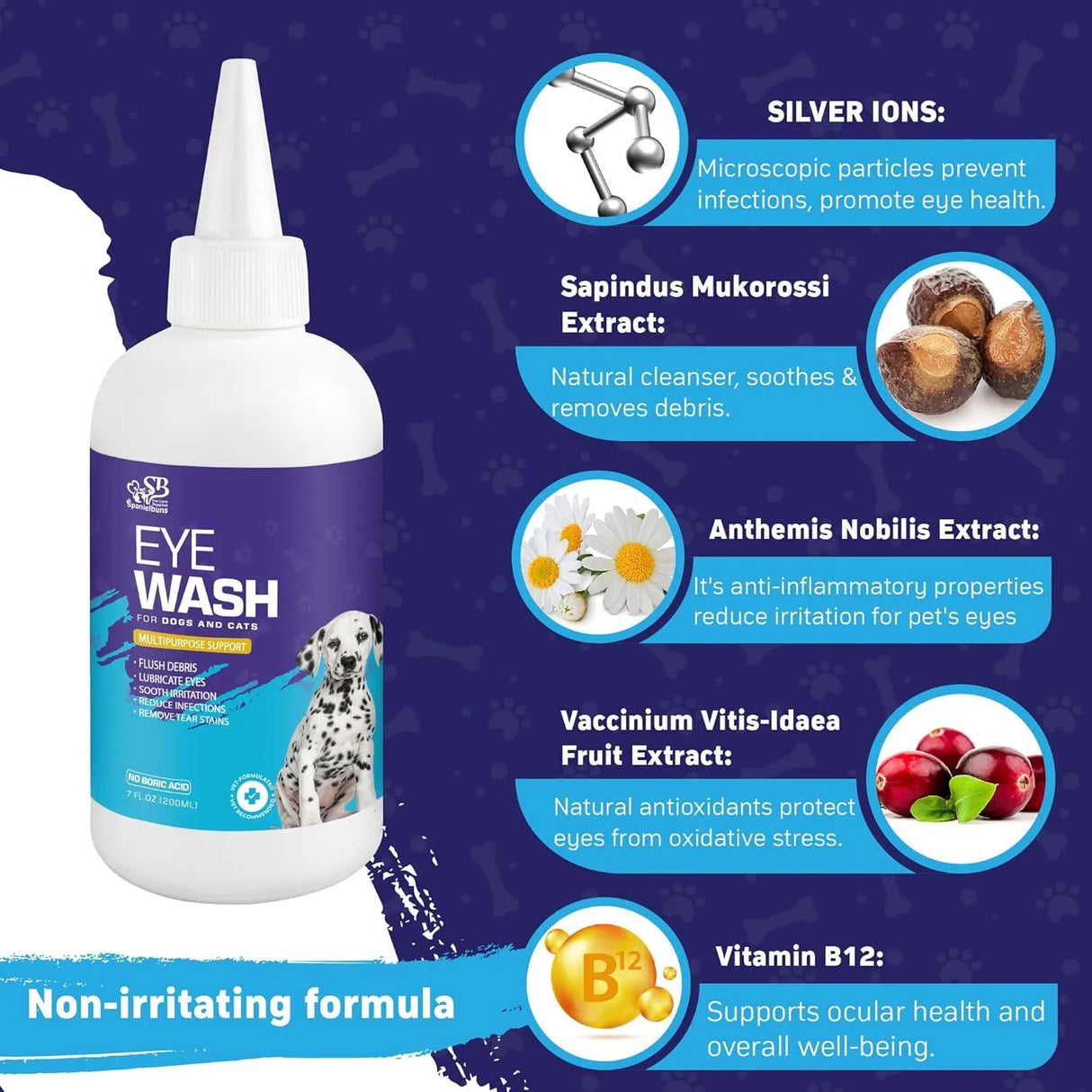SPANIELBUNS - Spanielbuns Dog Eye Drops 200Ml. 2 Pack - The Red Vitamin MX - Cuidado De Los Ojos De Los Perros - {{ shop.shopifyCountryName }}