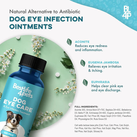 BESTLIFE4PETS - BestLife4Pets Dog Eye Care & Infection Treatment 400 Pastillas - The Red Vitamin MX - Cuidado De Los Ojos De Los Perros - {{ shop.shopifyCountryName }}