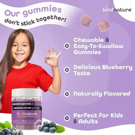 KIND NATURE - Kind Nature Magnesium Complex Gummies 60 Gomitas - The Red Vitamin MX - Suplementos Alimenticios - {{ shop.shopifyCountryName }}